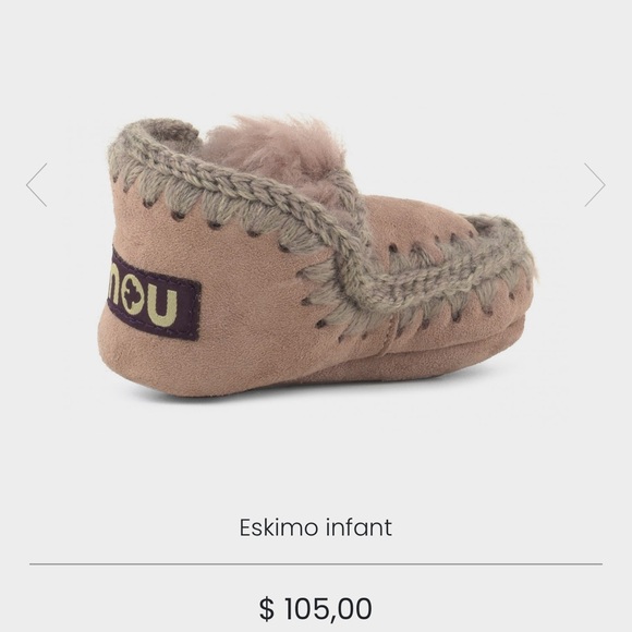 Mou Boot Eskimo Infant metallic leather size M pre-owned. - Picture 1 of 11